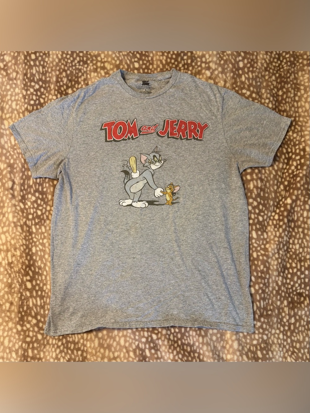 Light Gray Tom and Jerry Shirt